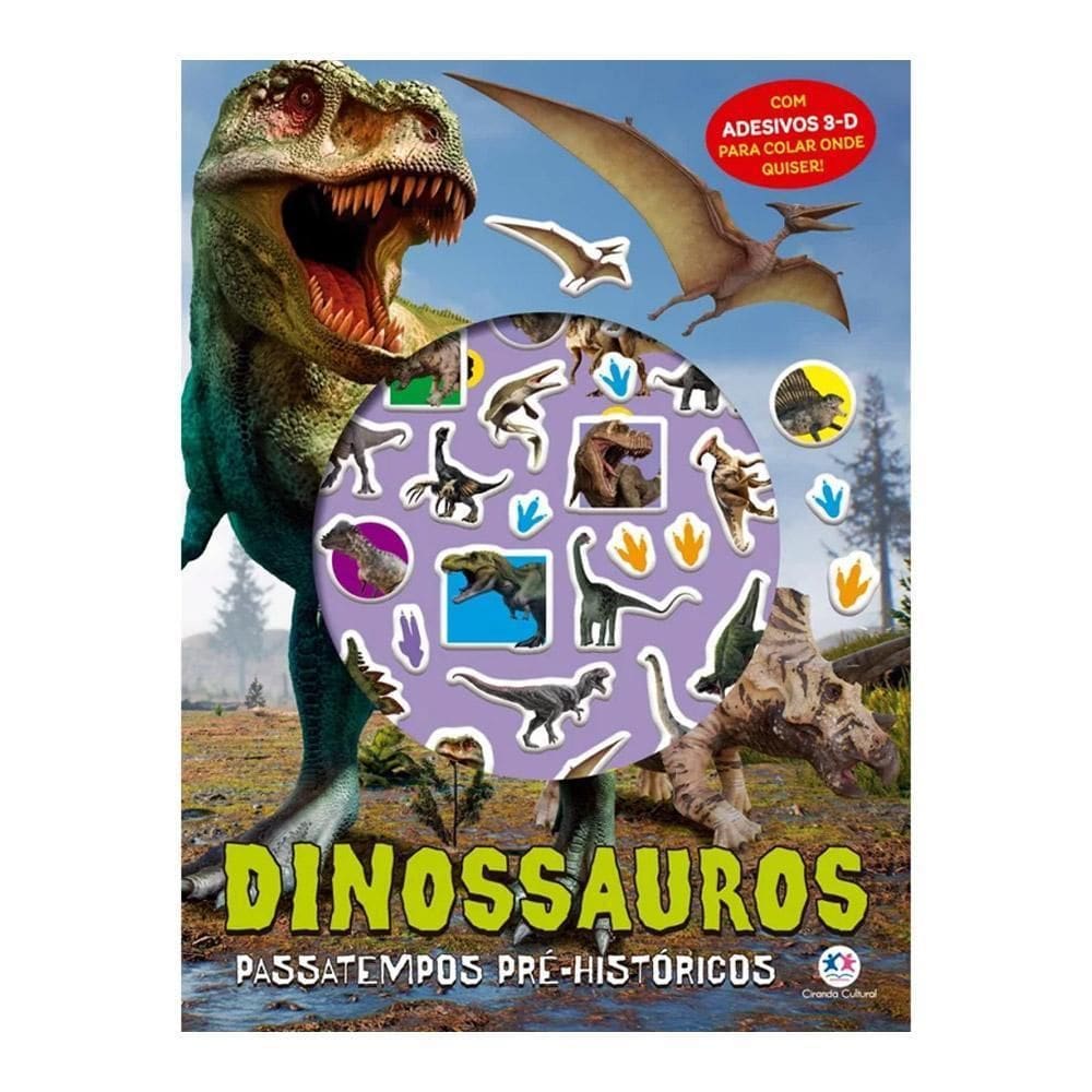 Dinossauros - Passatempos Pré-Históricos Adesivos