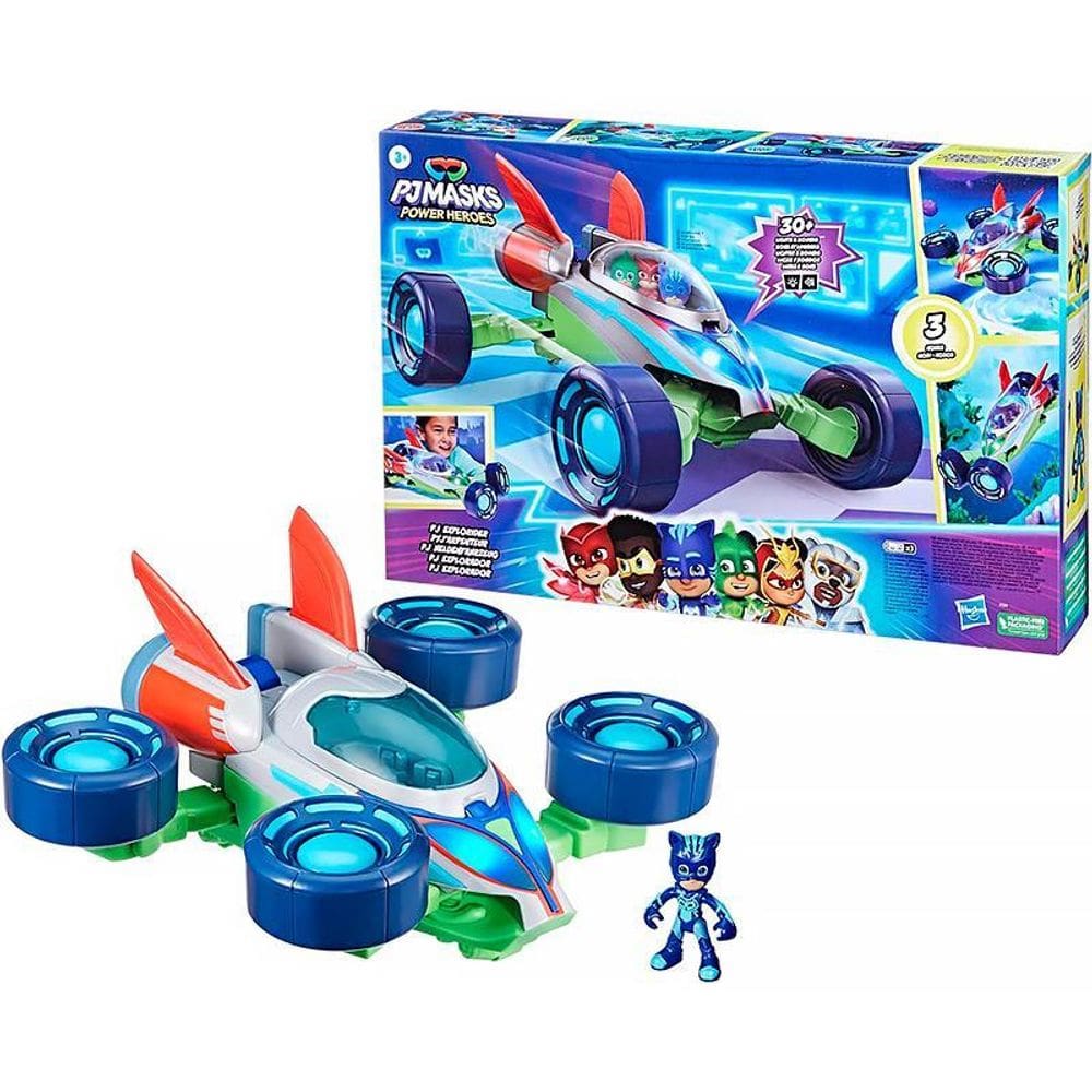 Veículo Pj Masks Power Heroes Pj Explorador 3 Modos E 30+