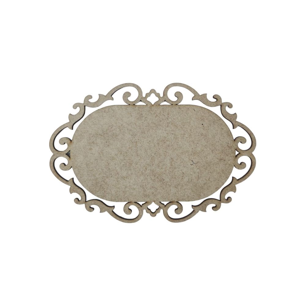Placa Mdf Cru Artesanato Design Aramado Arabesco 30Cm