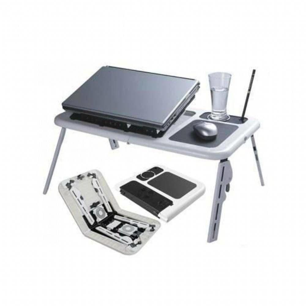 Suporte Mesa Notebook Portátil Dobrável Com Cooler Mousepad