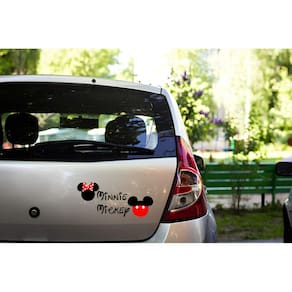 Adesivo De Carro Minnie E Mickey Mod03