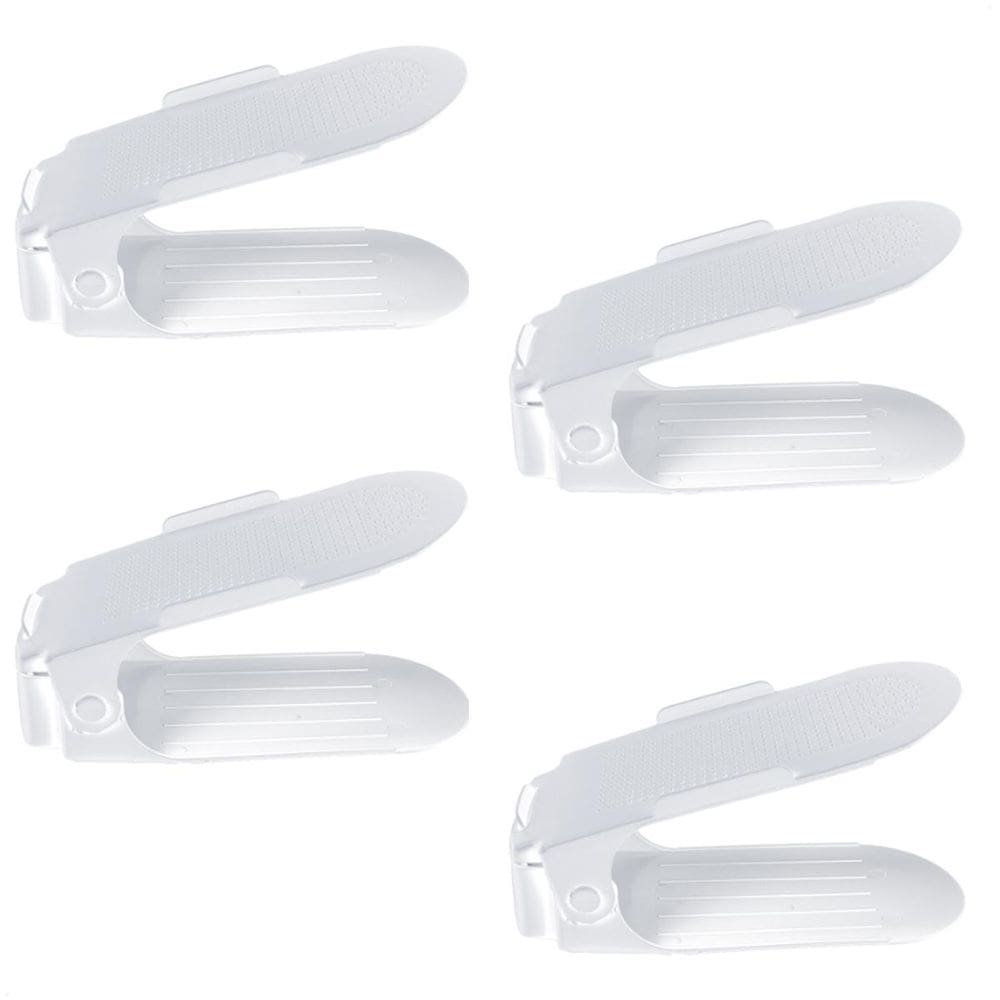 Kit 4 Organizadores Sapatos Reforçado Regulagem Transparente