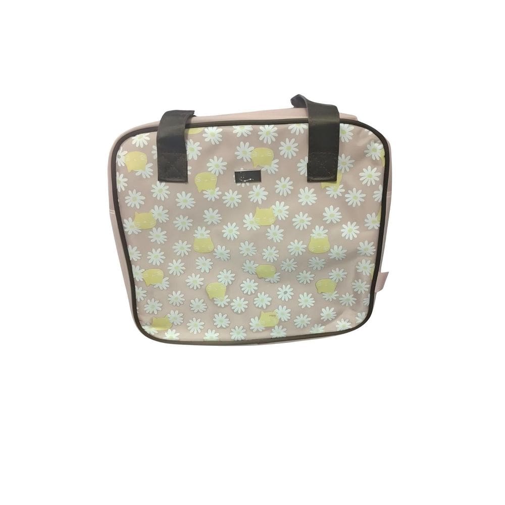 Necessaire Termica Estampa Com Flores E Gatos Qualis Lt093