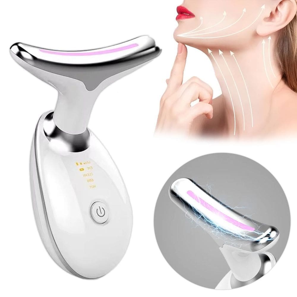 Massageador Facial Elétrico Para Pescoço E Face Usb