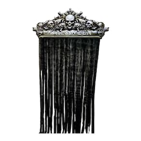 Painel Halloween Portal Caveira Com Cortina Decorativa