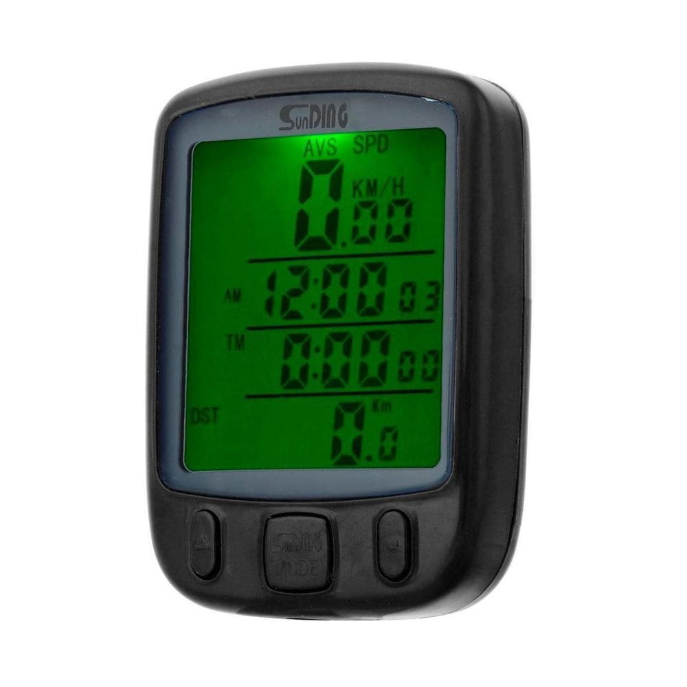 Ciclocomputador De Bicicleta Luz Noturna E Monitor Distância