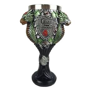 Taça Do Dragão 3D Game Of Thrones Em Aço Inox E Resina 180Ml