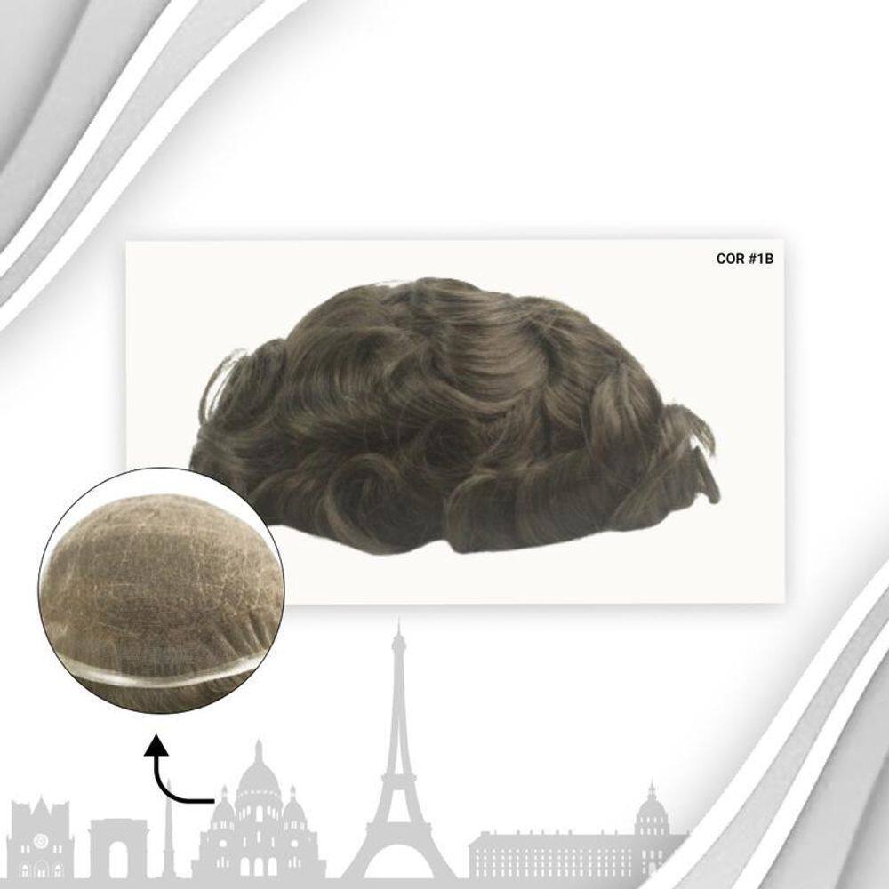 Protese Capilar Full Lace Masculina Francesa  20X25