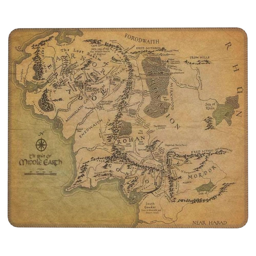 Mouse Pad Lavável Senhor Dos Anéis 18X21Cm