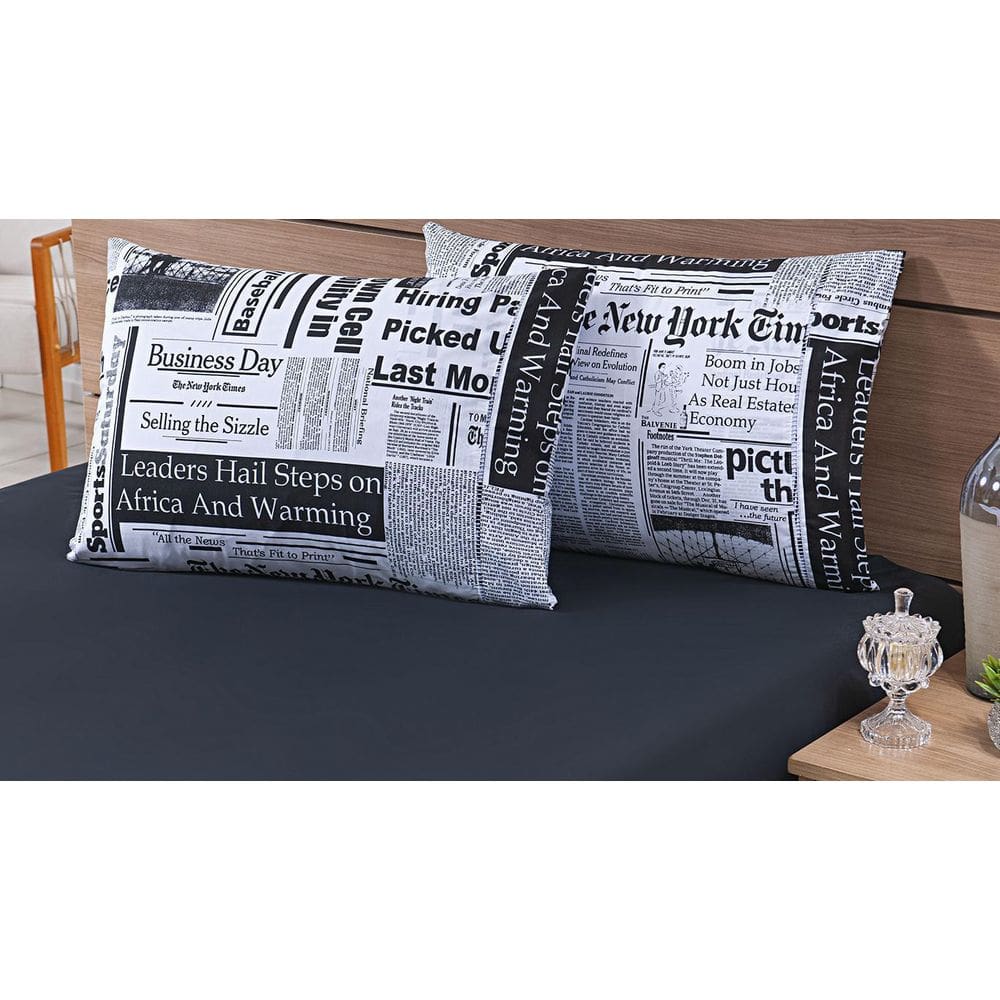 Par Fronhas Avulsas 80X60Cm Percal 100% Algodão 180 Fios