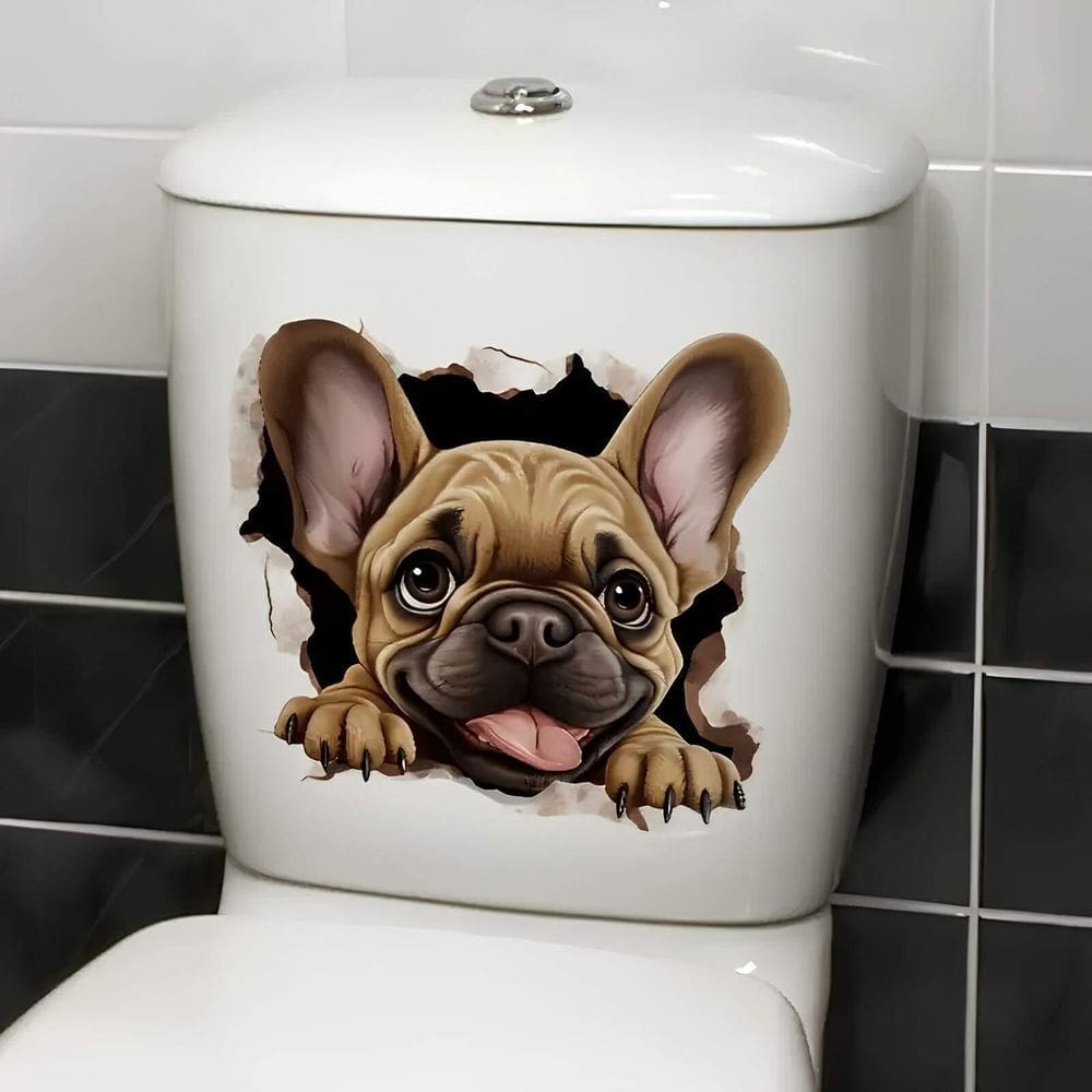 Adesivo Para Vaso Sanitário Cachorro Mod08