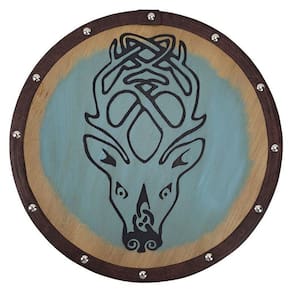 Quadro Decorativo Escudo Viking Falkreath Falkreath Cervo