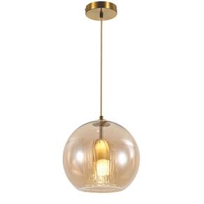 Pendente Ambar Vidro 40W 3000K 20cm 1E27
