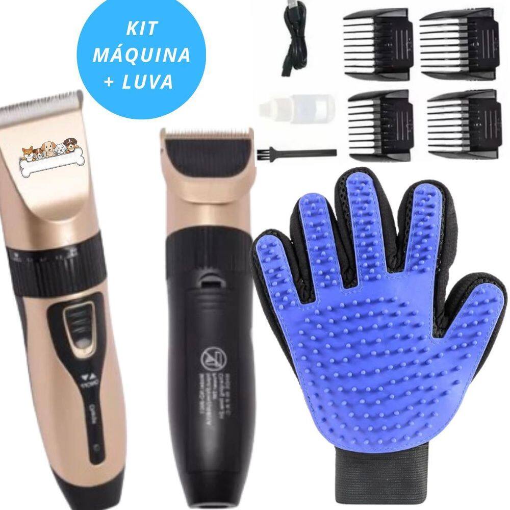Kit Total Pro: Tosa, Lixa, Alicate E Luva Pets Entrega