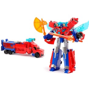 Boneco Robô Transforma Caminhão 2 em 1 Fighter Bots Warrior War Robot World 35cm L015-79 - Dorémi