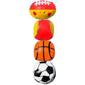 Kit 4 Mini Bolinhas de Espuma Esportiva Diversas 0648-71 - Dorémi