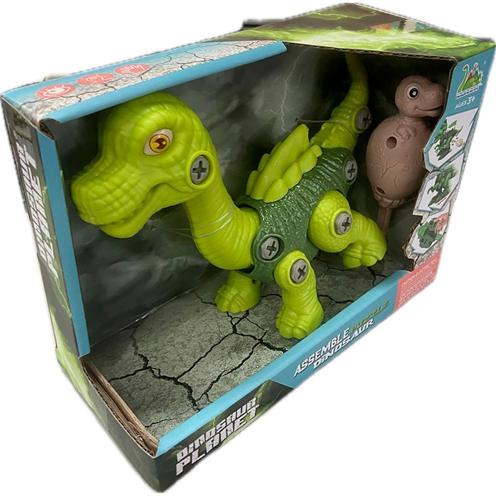 Dinossauro de Brinquedo Monta e Desmonta Verde Claro RS046-2 - Dorémi