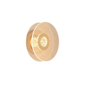 Arandela Disco Acrílico Dourado Led 7W 3000K 20cm