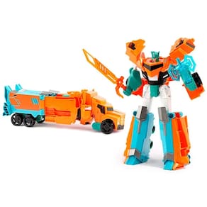 Boneco Robô Transforma Caminhão 2 em 1 Fighter Bots Warrior War Robot World 35cm L015-78 - Dorémi