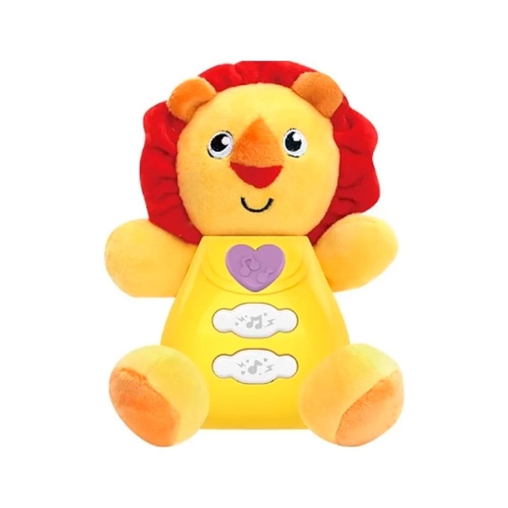 Leãozinho de Pelucia para Acalmar com Música e Luzes Kids FM888-7 - Dorémi