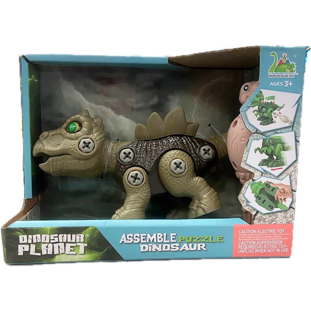 Dinossauro de Brinquedo Monta e Desmonta Verde Escuro RS046-1 - Dorémi