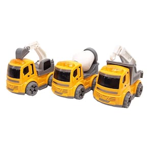 Kit 3 Carrinhos de Construção Truck Brinquedo 2621-2 - Dorémi