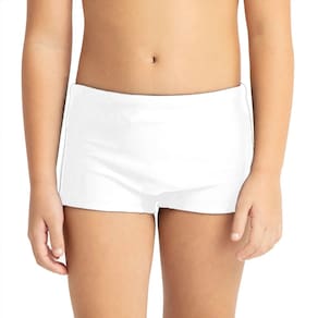Sunga Boxer Infantil Praia Menino Uv50 Piscina Natação Branc
