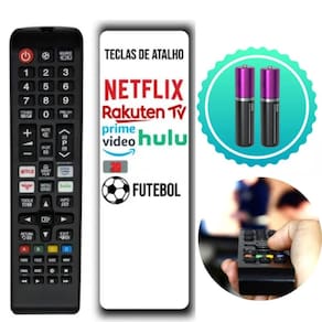 Controle Remoto Tv Samsung + Pilhas Inclusas