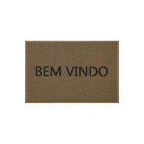 Tapete Kapazi Vinil 017305BV1 40X60 Bege Bem Vindo