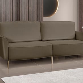 Sofá Vênus 220 Cm Veludo, Feito com Materiais de Alta Qualidade. Marrom