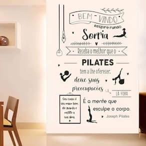 Adesivo De Parede Frase Joseph Pilates