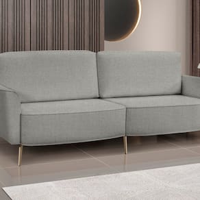 Sofá Vênus 200 Cm Linho, Feito com Materiais de Alta Qualidade Cinza