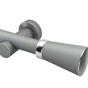 Kit Completo Varão Jade 28mm 3 Metros com 2 Emendas - Quarto ou Sala Aço