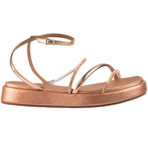 Sandália Feminina Papete Casual Dia a Dia Conforto Flatform com Strass Vizzano 6506.207