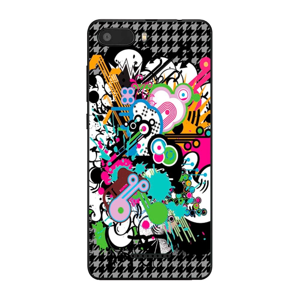 Capa Adesivo Skin022 Verso Para Multilaser MS50X
