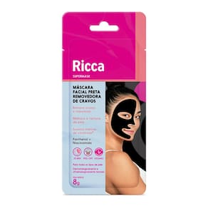 Máscara Facial Preta Removedora de Cravos Ricca