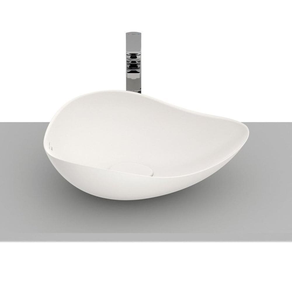Kit 3 Cubas de Apoio Oval 54x37,5cm Ruy Ohtake Roca Bege
