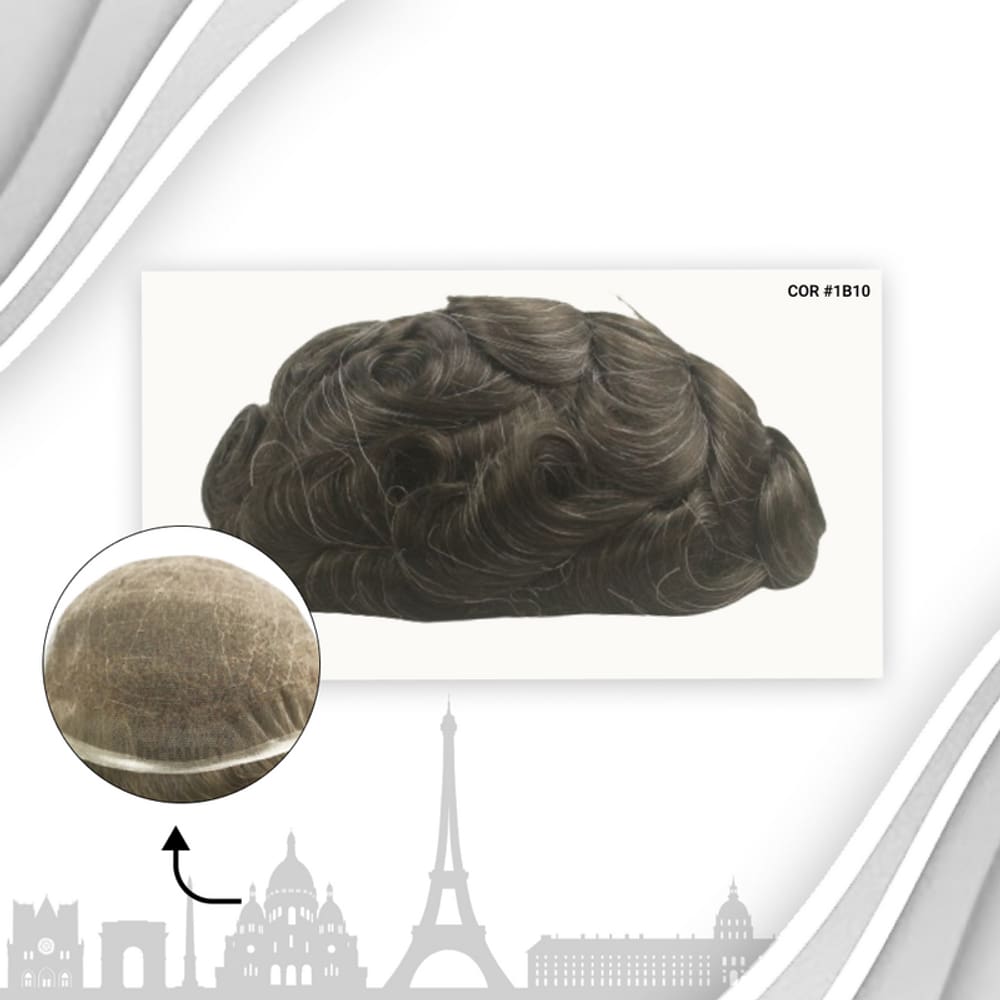 Protese Capilar Full Lace Masculina Francesa (20X25)