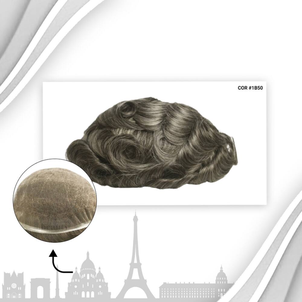 Protese Capilar Full Lace Masculina Francesa (20X25)