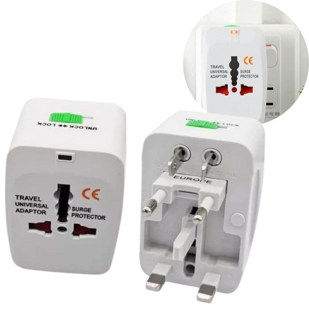 Adaptador Universal Tomada Pro Ideal Viagens Eua, Europa,