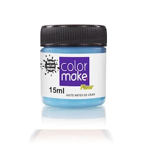 Tinta Liquida Fluorescente 15 Com Ml Azul - Color Make