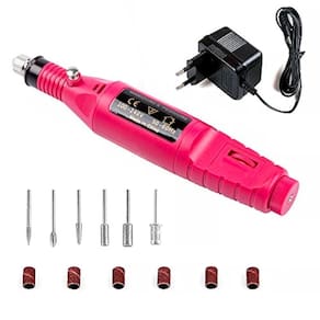 Aparelho De Manicure Rosa Portátil Bivolt Com Motorzinho