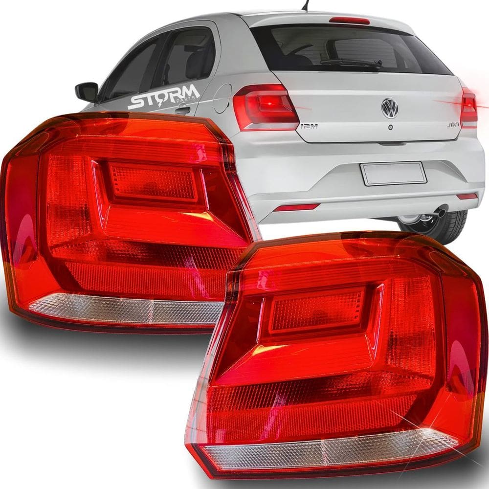 Par Lanterna Farol De Freio Volkswagen Gol Ano 2016 A 2023