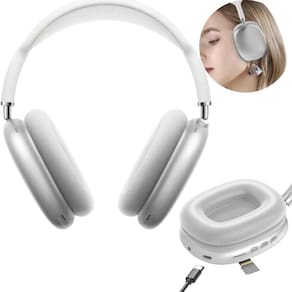 Fone Bluetooth Arco Abafador Cancelamento De Ruido - Prata
