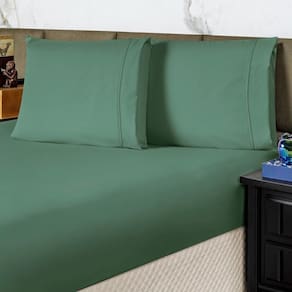 Jogo Cama Lençol Casal Conforto Percal 300 Fios 3 Peças