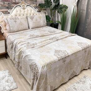 Jogo Cama Lençol Casal Colonial Percal 300 Fios 4 Peças