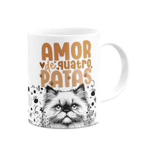 Caneca - Amor de quatro patas - Gato Persa
