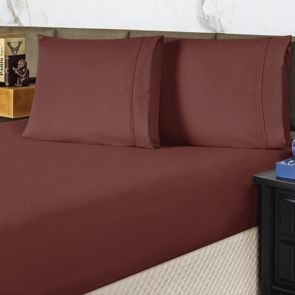 Jogo Cama Lençol Casal Conforto Percal 300 Fios 3 Peças