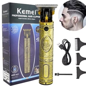 Máquina De Cortar Cabelo Elétrica Dragão Dourado Usb -