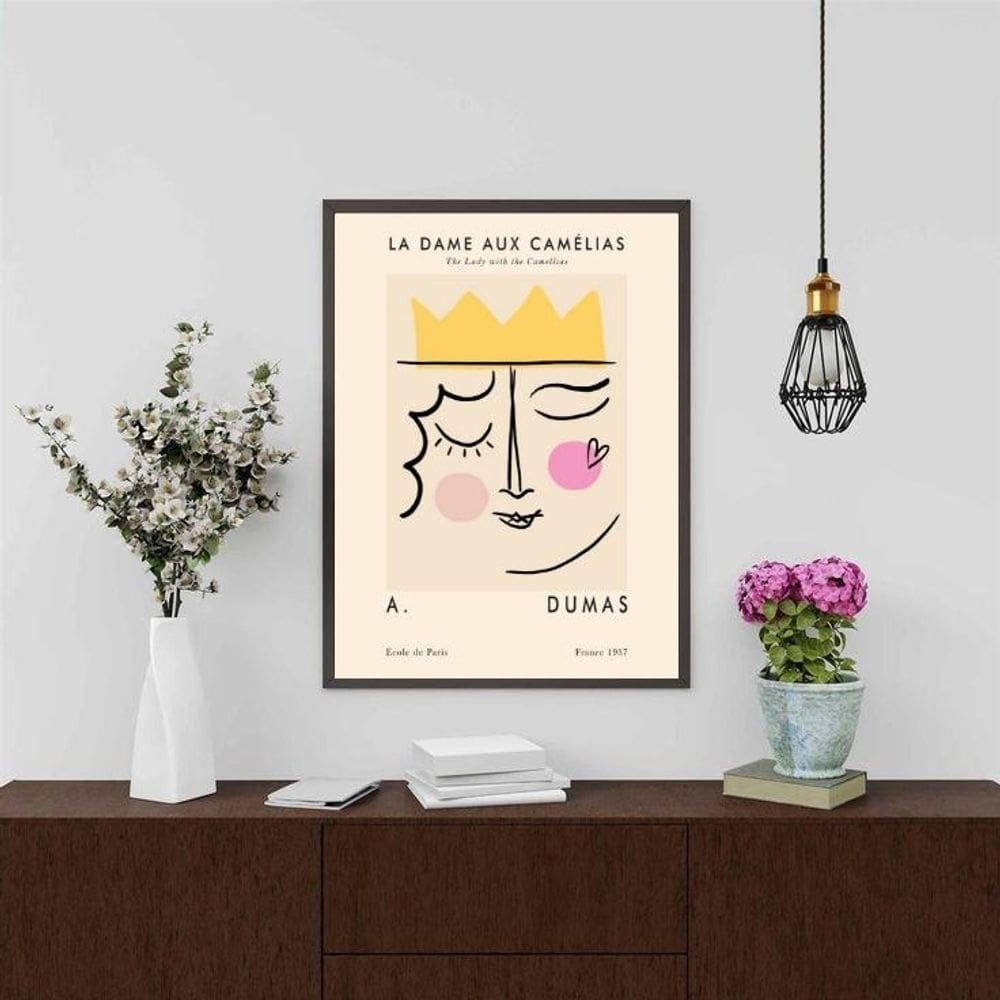 Quadro Poster Picasso - Baralho 24X18Cm
